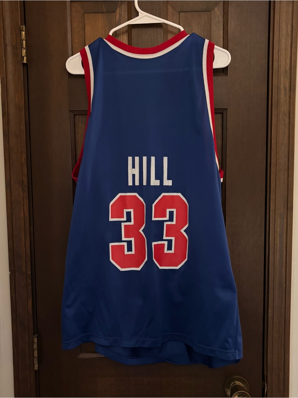 Vintage Champion Grant Hill Pistons 33 Basketball Jersey